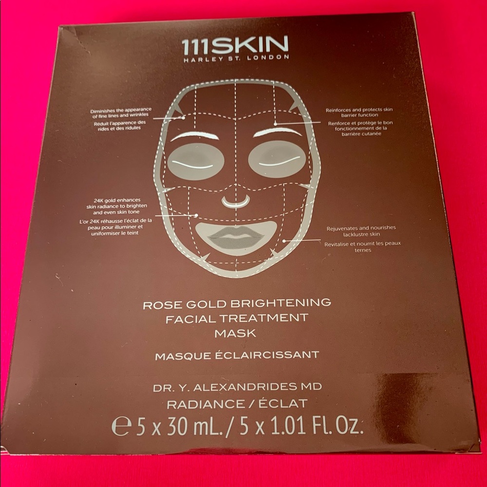 111 SKIN Rose Gold Brightening Face masks